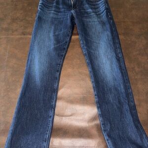 AG Adriano Goldschmied Men's Straight Jeans in Dark Blue Wash